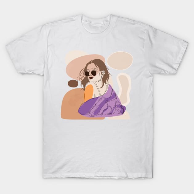 Cool Girls Rule the World I Woman Sunglasses T-Shirt by Art by Ergate